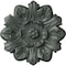 Ekena Millwork Emery Leaf Ceiling Medallion, Hand-Painted Athenian Green Crackle, 7 5/8"OD x 1"P CM07EMAGC - alternate 1